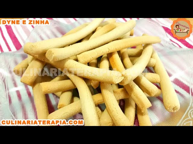 'Video thumbnail for Biscoitos Palitinhos Salgados de Polvilho, Sem Glúten e Sem Lactose - Canelinha de Veado'