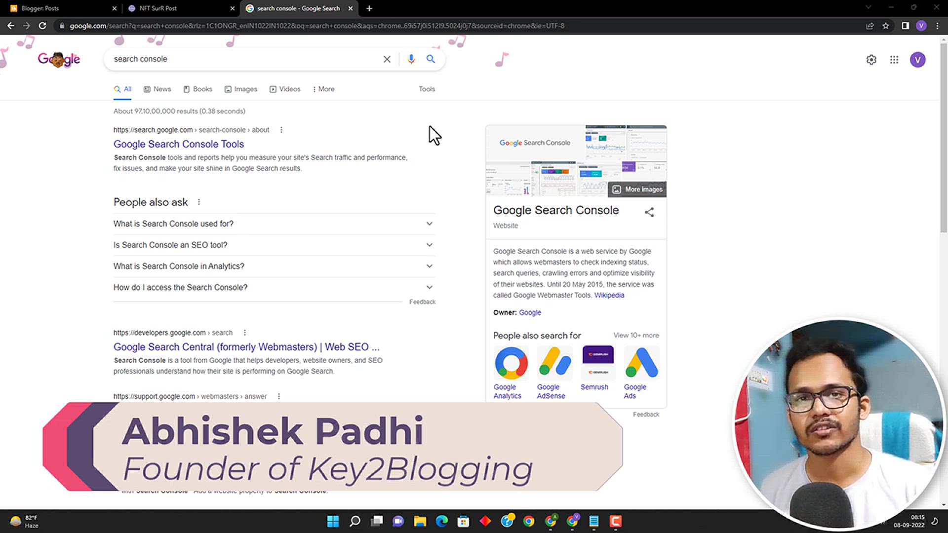 'Video thumbnail for How to Verify Blogger In Search Console _ Submit Sitemap _ Search Console Tutorial (#1)'