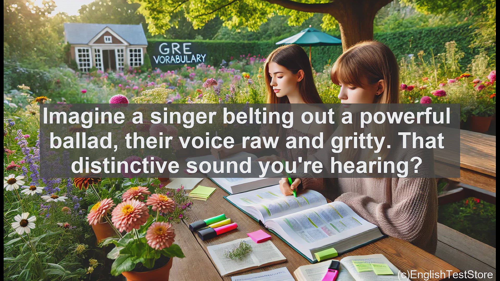 'Video thumbnail for GRE Vocabulary Lesson: The Evocative Sound of Raspy Voices and Sounds'