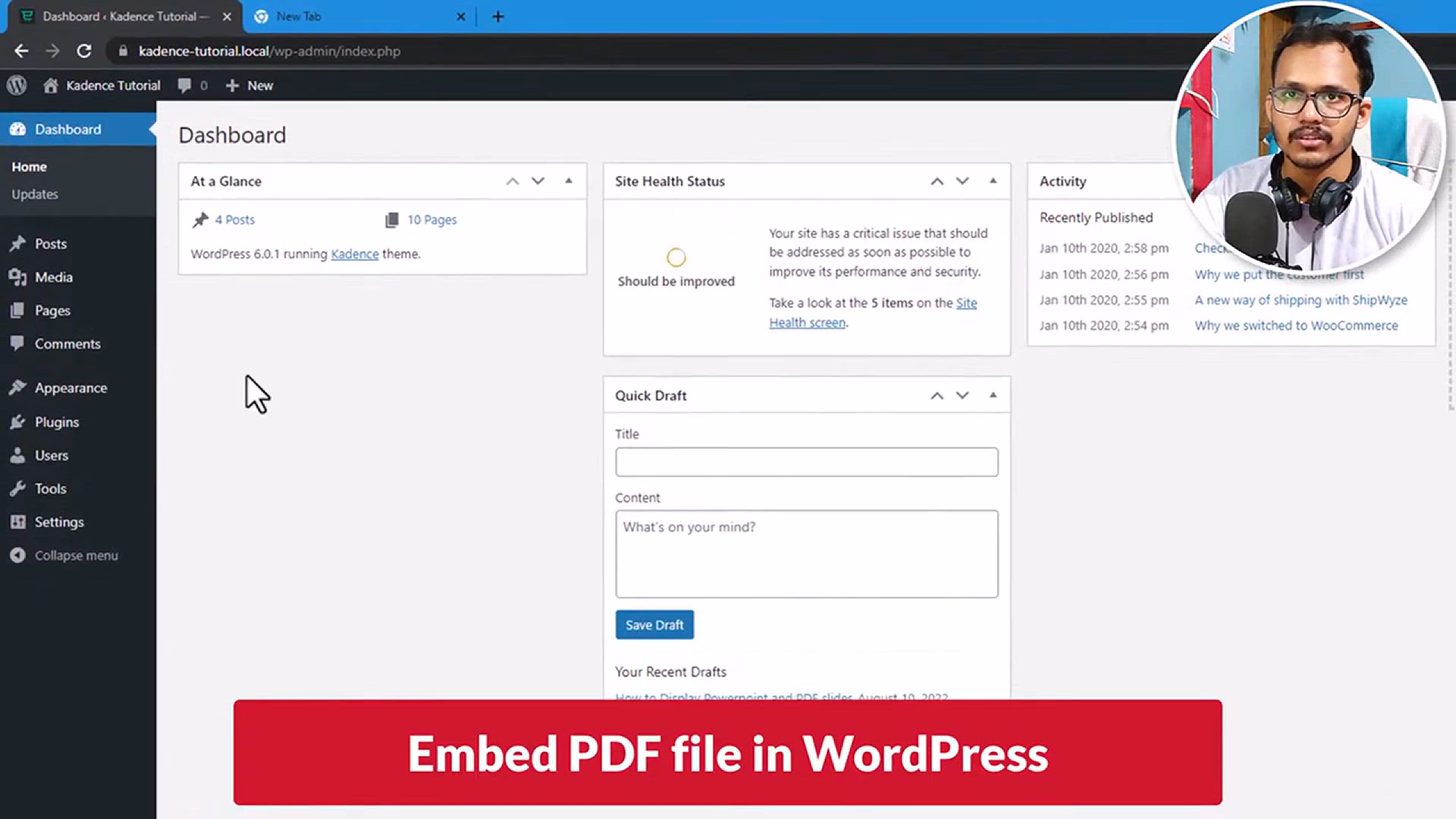 'Video thumbnail for How to Embed PDF on Your WordPress Website'
