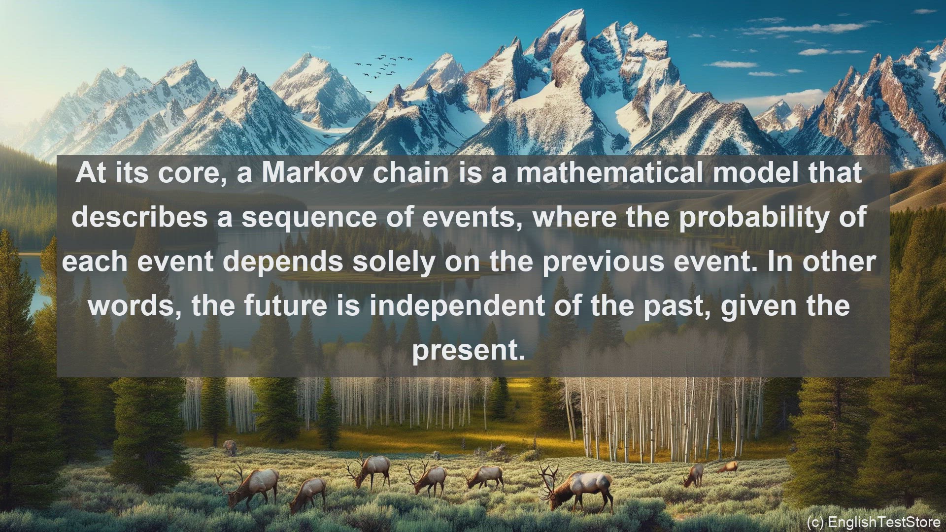 'Video thumbnail for Markov chain in science  definition and examples'