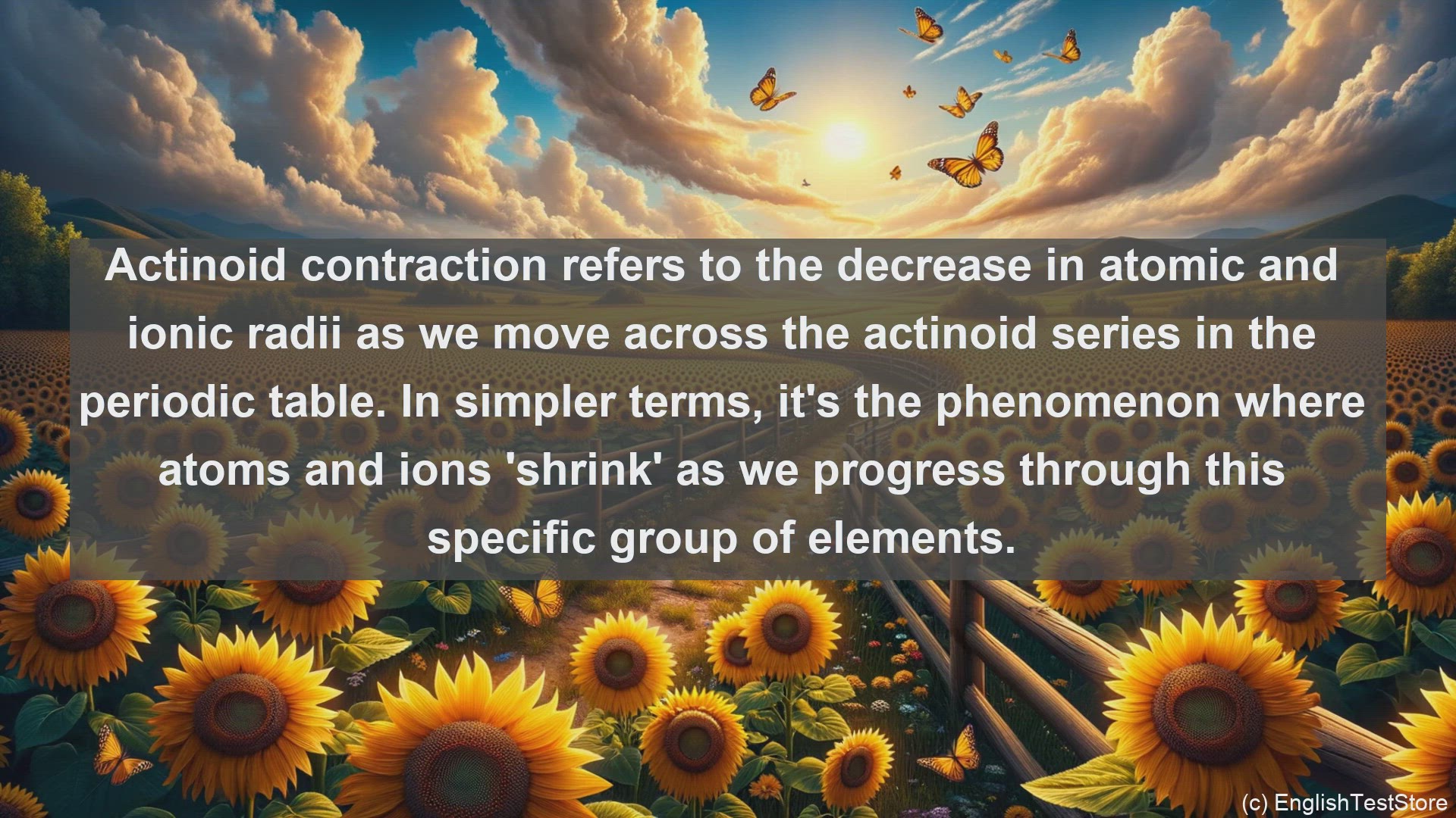 'Video thumbnail for Actinoid contraction in science  definition and examples'