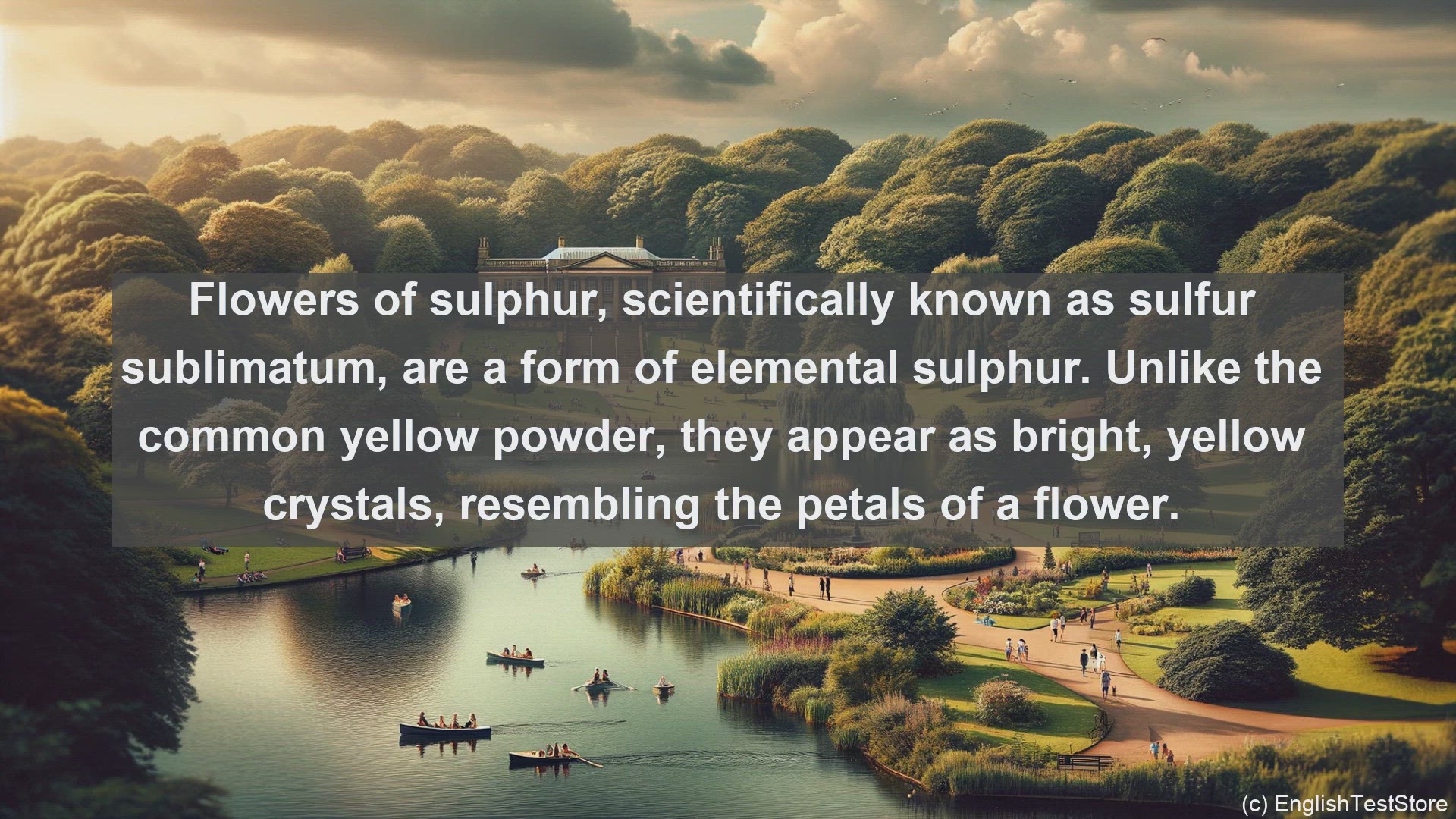 'Video thumbnail for Flowers of sulphur in science  definition and examples'