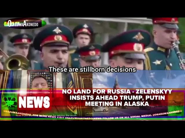 Video thumbnail for No Land For Russia - Zelenskyy Insists Ahead Trump, Putin Meeting In Alaska