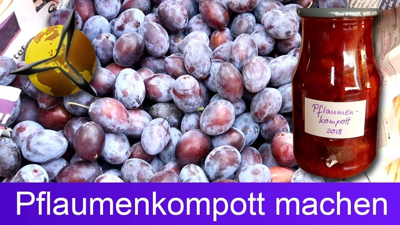 Video thumbnail for Pflaumen einkochen: Pflaumenkompott selber machen