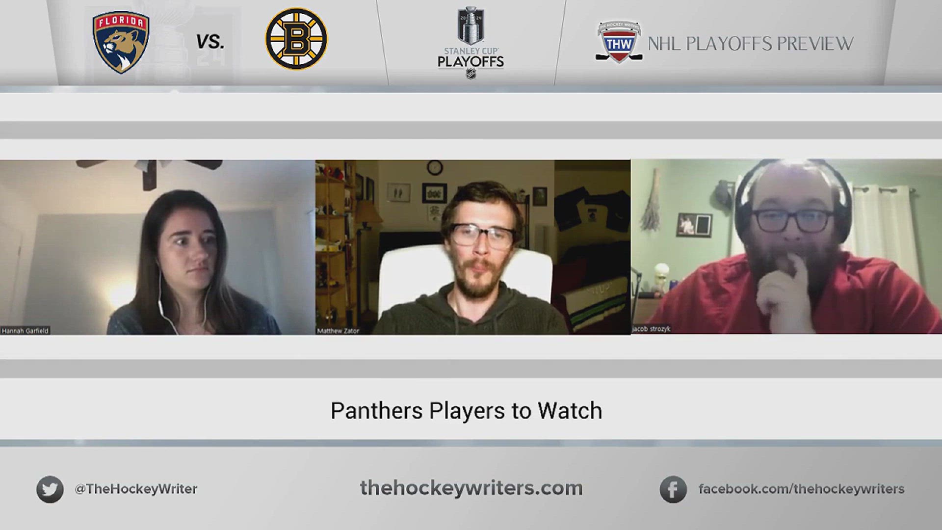 'Video thumbnail for Panthers vs. Bruins 2024 NHL Playoff Preview - Panthers Players to Watch'