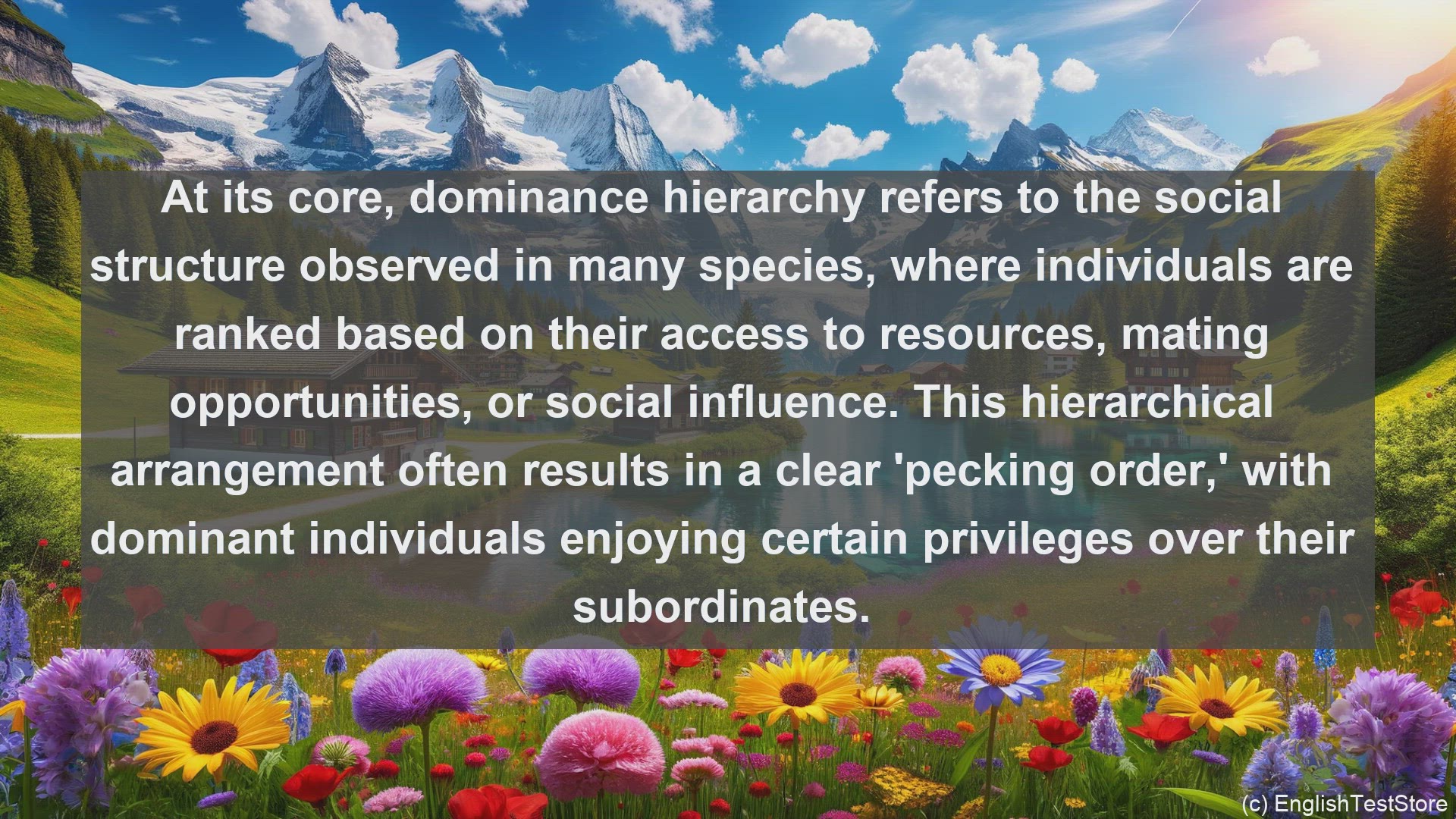 'Video thumbnail for Dominance hierarchy in science  definition and examples'