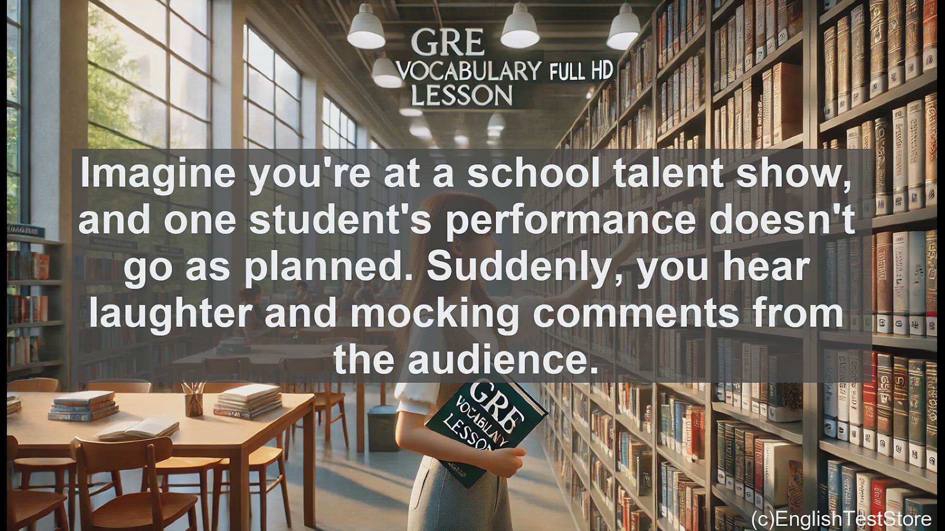 'Video thumbnail for GRE Vocabulary Lesson: The Cruel Act of Derision - Exploring the Meaning of 'Deride''