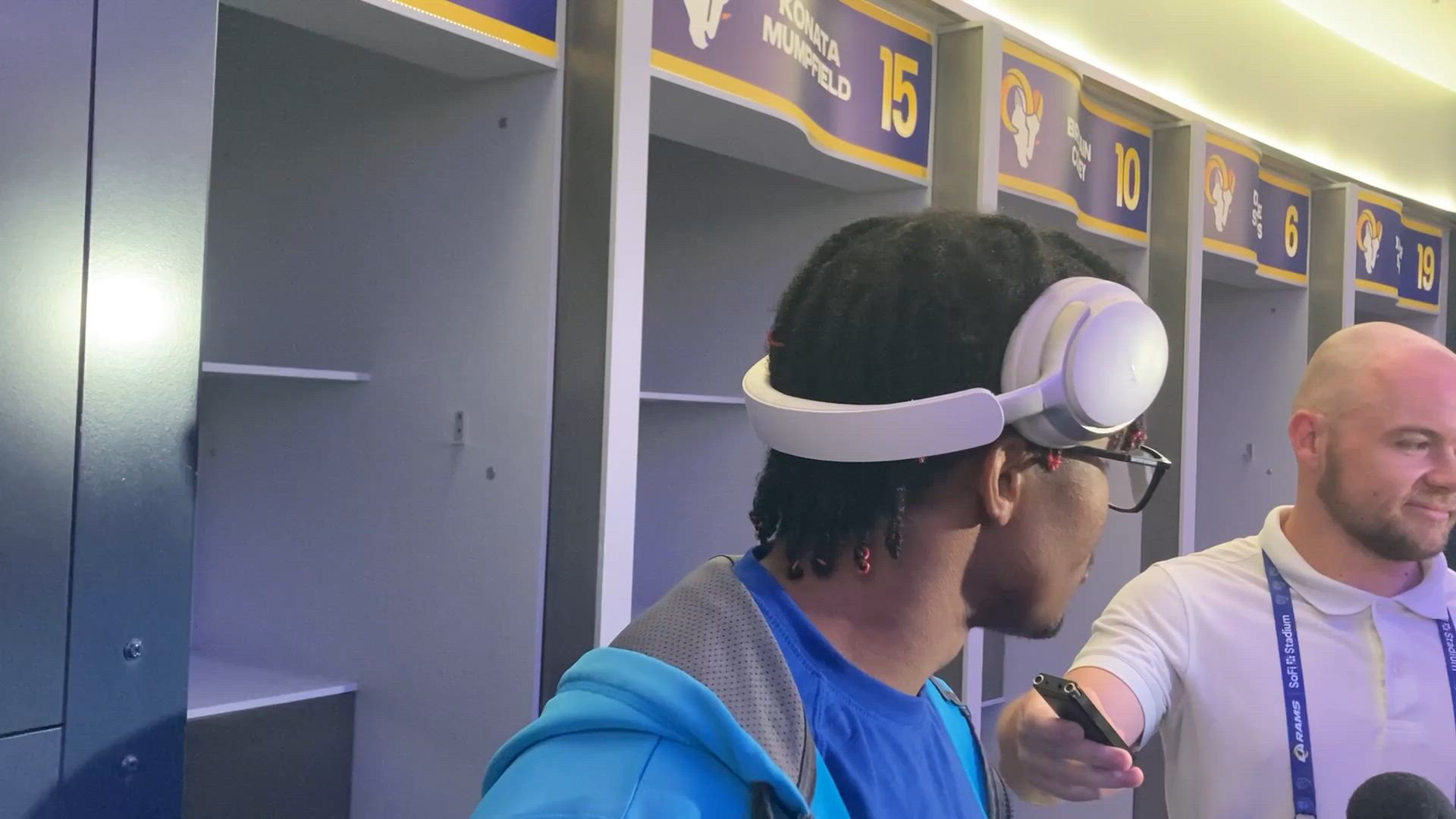Video thumbnail for Los Angeles Rams Brennan Presley on Mindset Going Into Big Catch