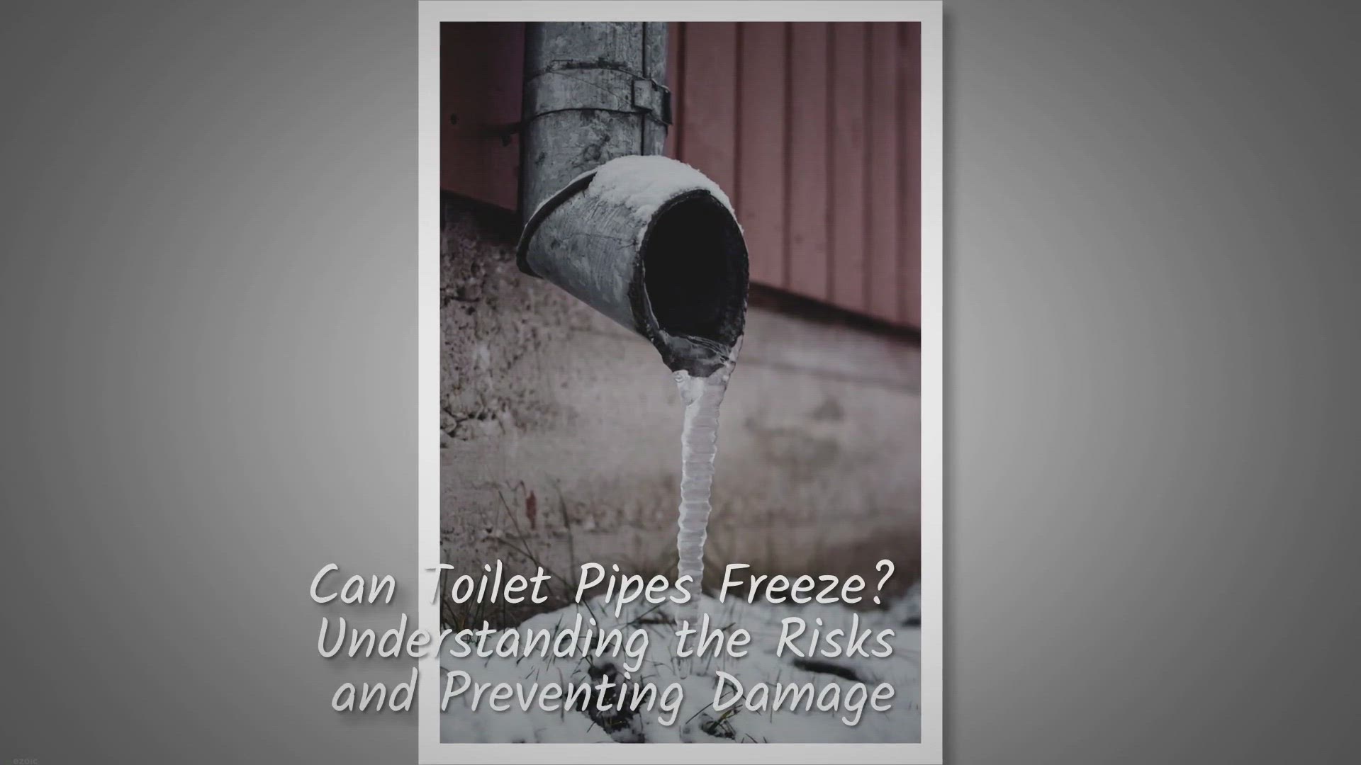'Video thumbnail for Can Toilet Pipes Freeze?'