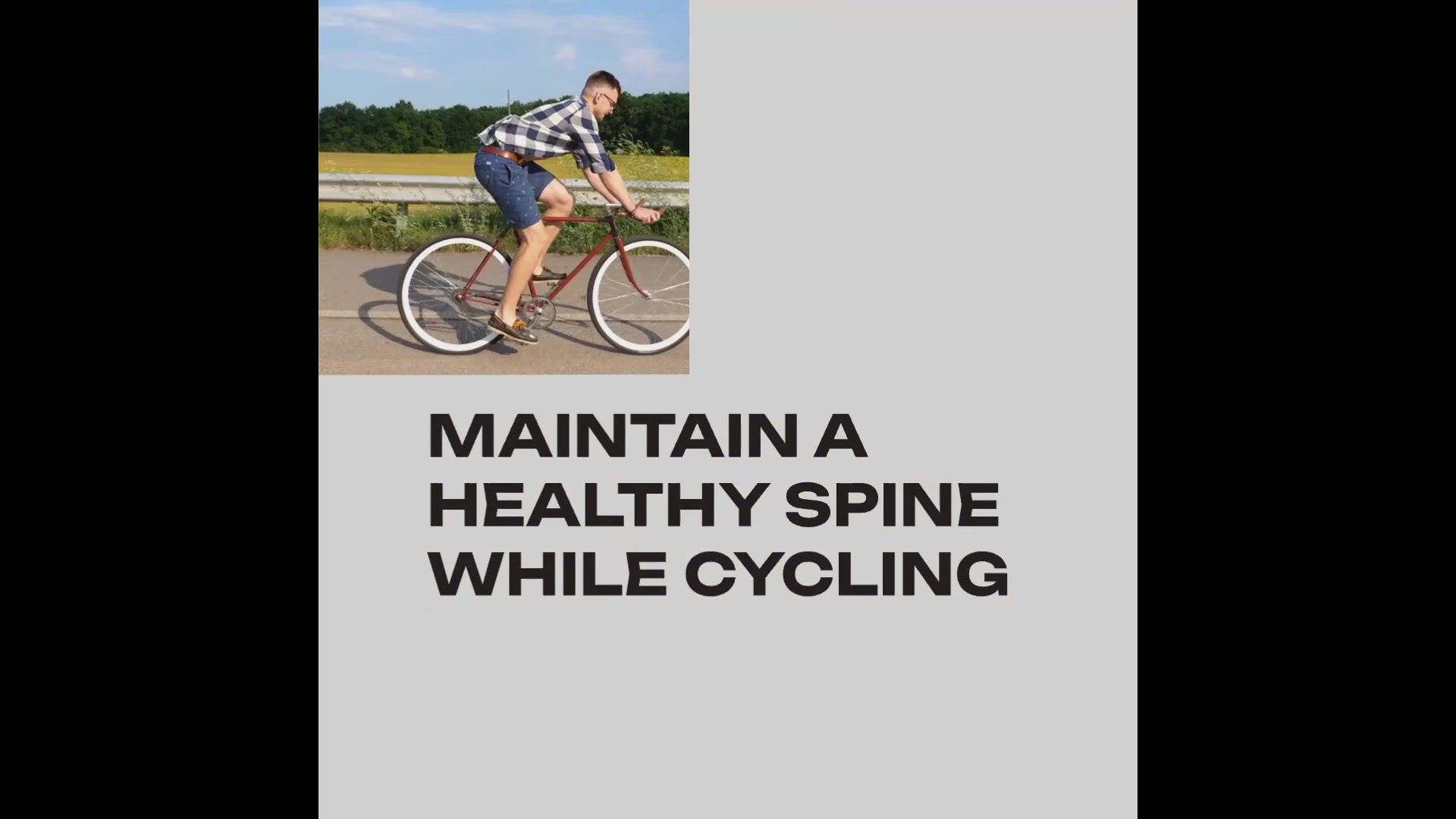 'Video thumbnail for Posture Tips for Cyclists'