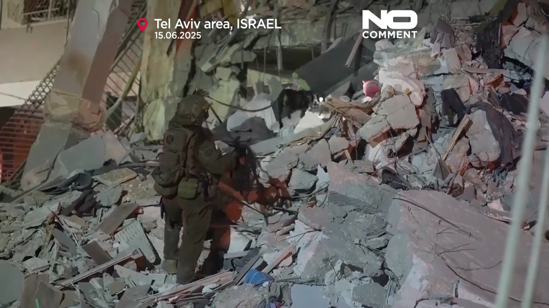 'Video thumbnail for Israelis stock supplies as Iran launches fresh attacks on Israel'