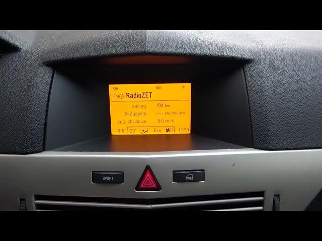 'Video thumbnail for How to Turn Radio Information on Radio Display On or Off in Opel Astra H GTC (2004 - 2014)'