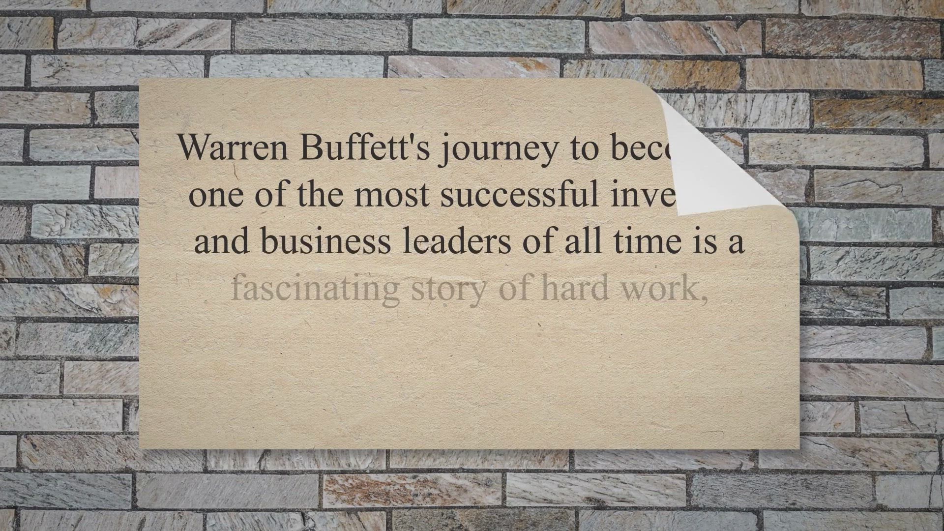 'Video thumbnail for The Making of Warren Buffett:'