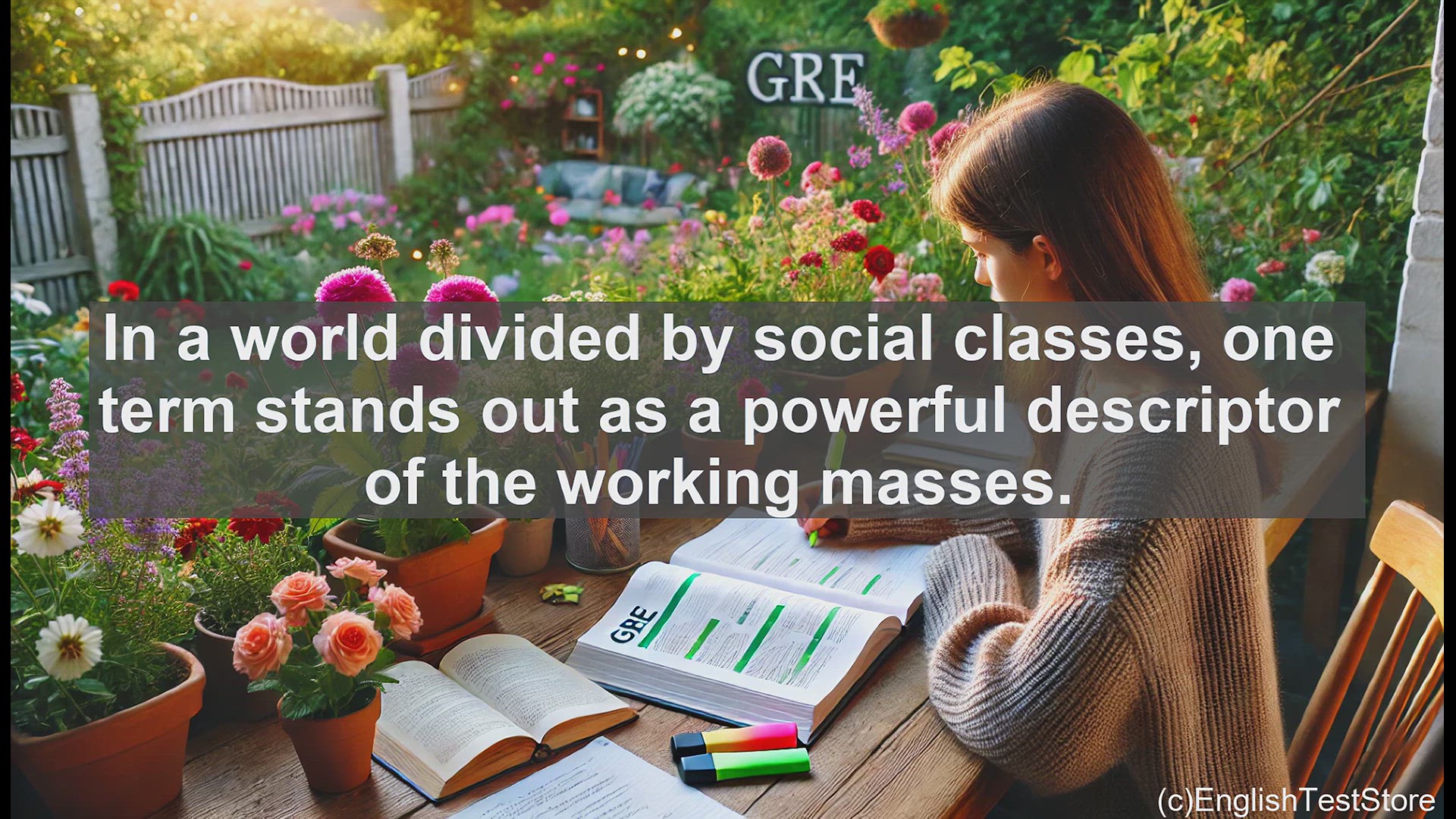 'Video thumbnail for GRE Vocabulary Lesson: Exploring the Proletarian - A Journey Through Social Class'