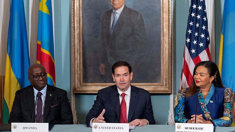 'Video thumbnail for Congo and Rwanda sign a US-mediated peace deal aimed at ending decades of bloody conflict'
