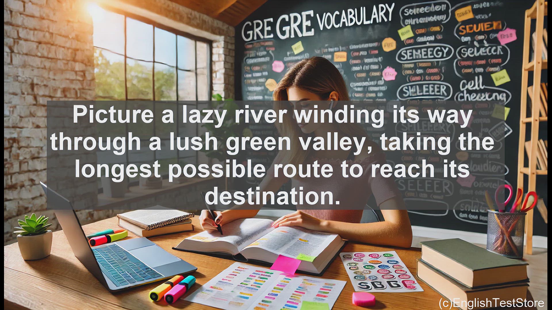 'Video thumbnail for GRE Vocabulary Lesson: Exploring the Winding Path of Meander'