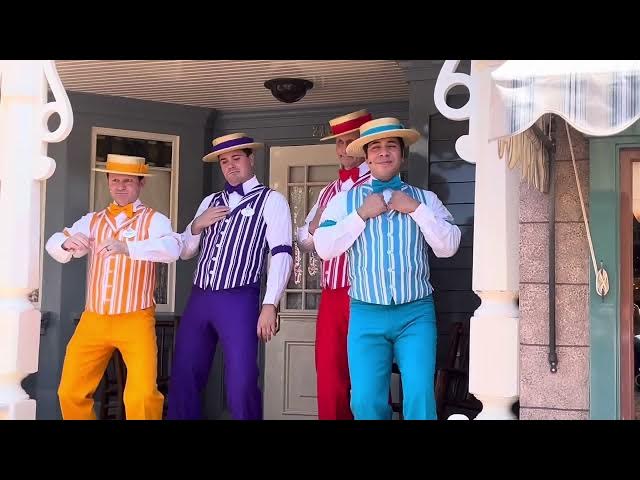 'Video thumbnail for The Dapper Dans Singing on Main Street USA 🥁 #disneyland #disney #disneyparks'