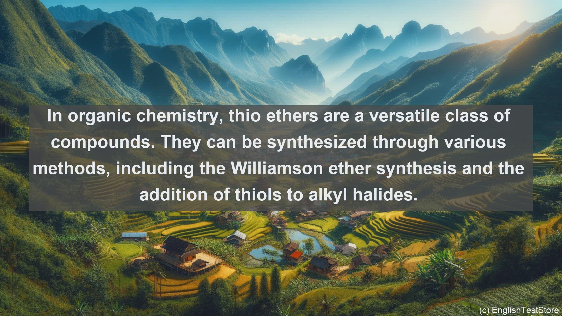 'Video thumbnail for Thio ethers in science  definition and examples'