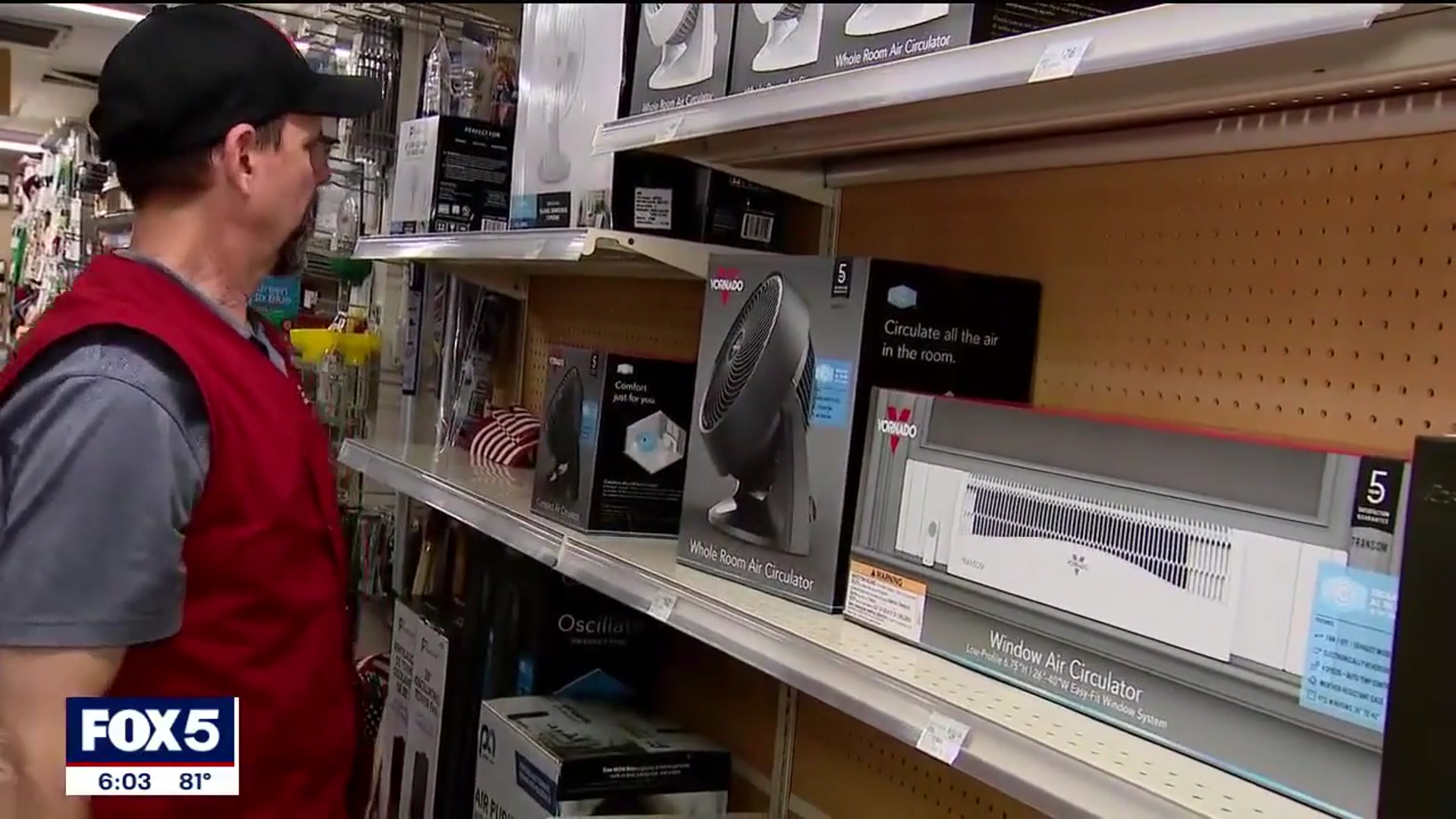 'Video thumbnail for NYC heat wave prompts demand for AC units, beach trips'
