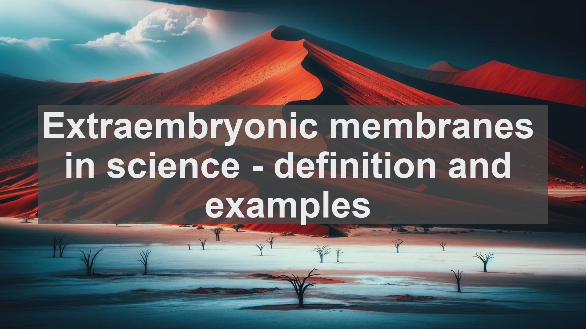 'Video thumbnail for Extraembryonic membranes in science  definition and examples'