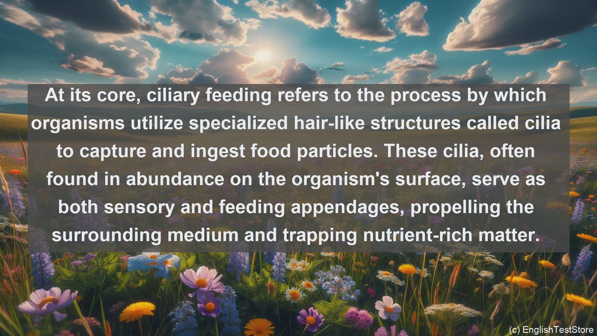 'Video thumbnail for Ciliary feeding in science  definition and examples'