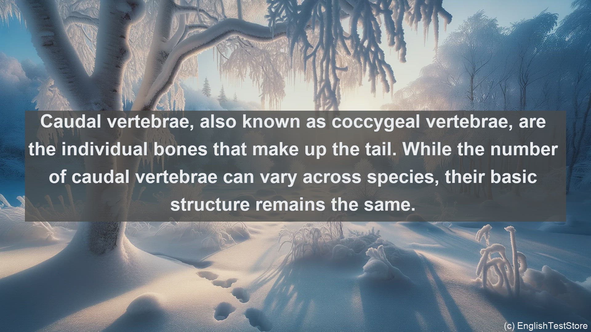'Video thumbnail for Caudal vertebrae in science  definition and examples'