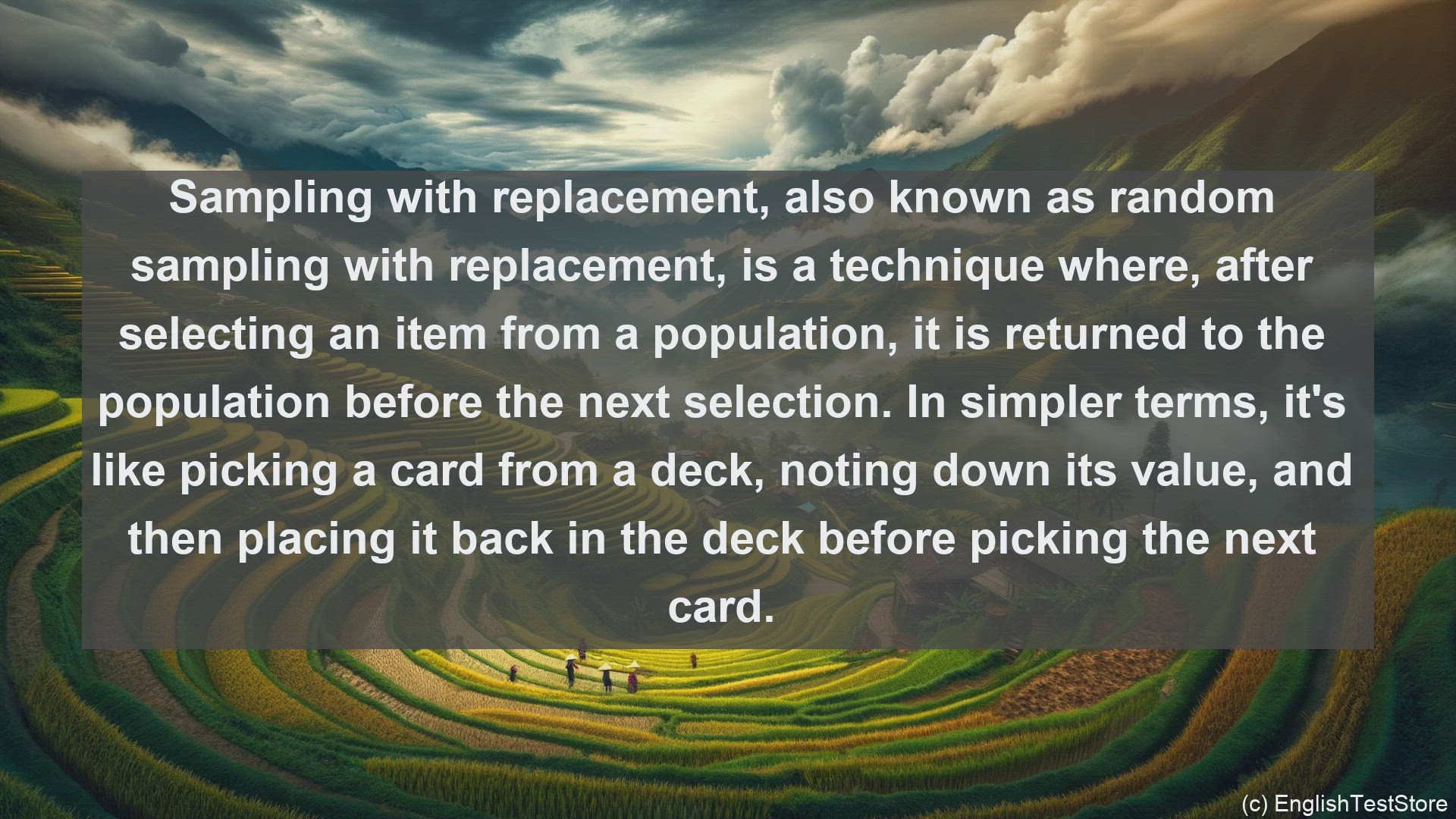'Video thumbnail for Sampling with replacement in science  definition and examples'