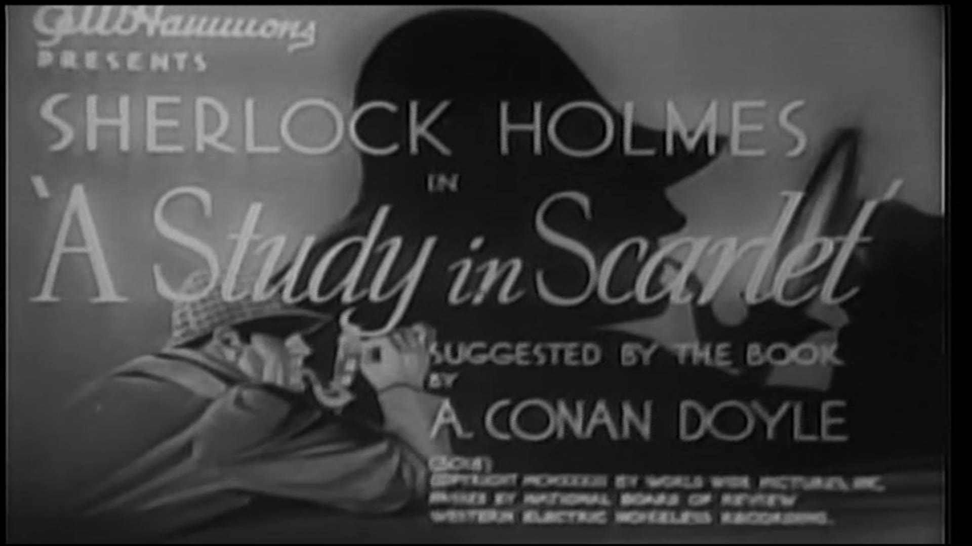 Video thumbnail for A Study in Scarlet (1933)