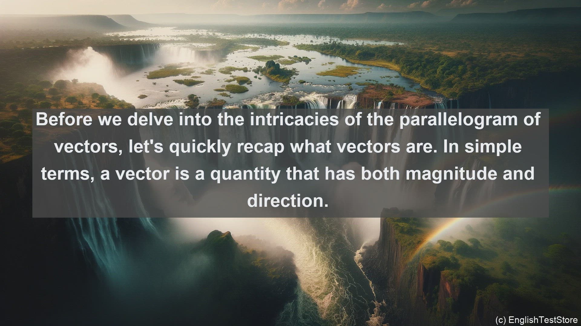 'Video thumbnail for Parallelogram of vectors in science  definition and examples'