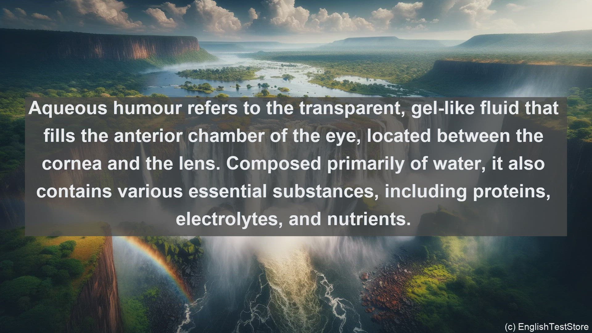 'Video thumbnail for Aqueous humour in science  definition and examples'