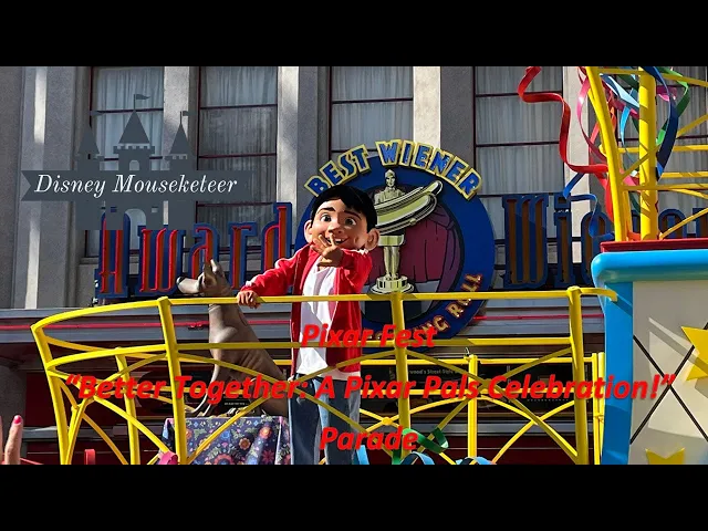 'Video thumbnail for Pixar Fest “Better Together: A Pixar Pals Celebration!” Parade 🎉#disney #disneyland #pixar'