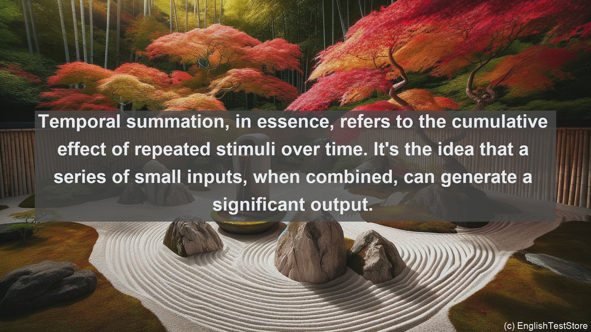 'Video thumbnail for Temporal summation in science  definition and examples'