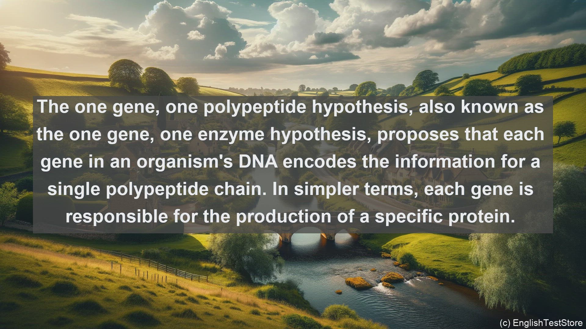 'Video thumbnail for One gene one polypeptide hypothesis in science  definition and examples'