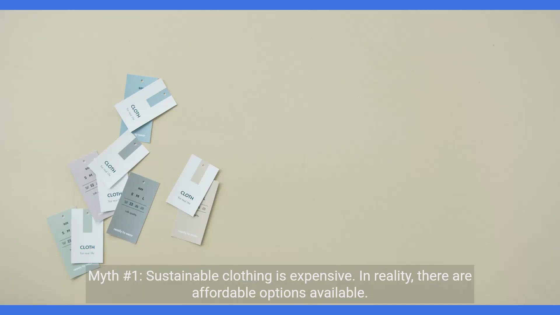 'Video thumbnail for Debunking Misconceptions About Sustainable Clothing'