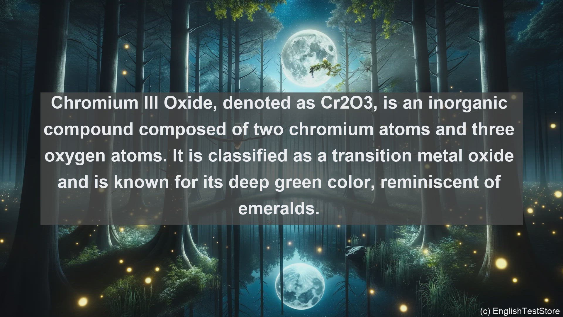 'Video thumbnail for Chromium iii oxide in science  definition and examples'