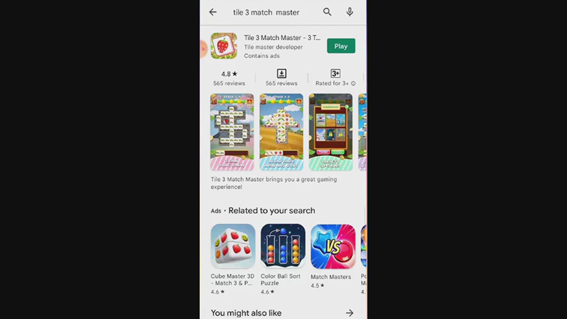 'Video thumbnail for مراجعة لعبة Tile Busters: 3 Tiles Match هل تدفع المال أم لعبة نصابة؟'
