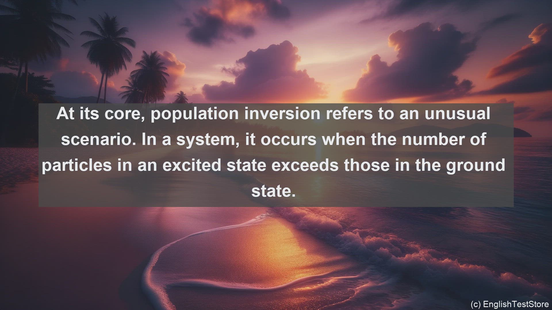 'Video thumbnail for Population inversion in science  definition and examples'