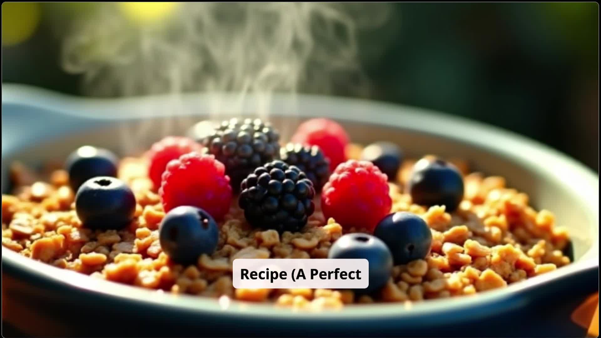 Video thumbnail for Baked Oatmeal recipe