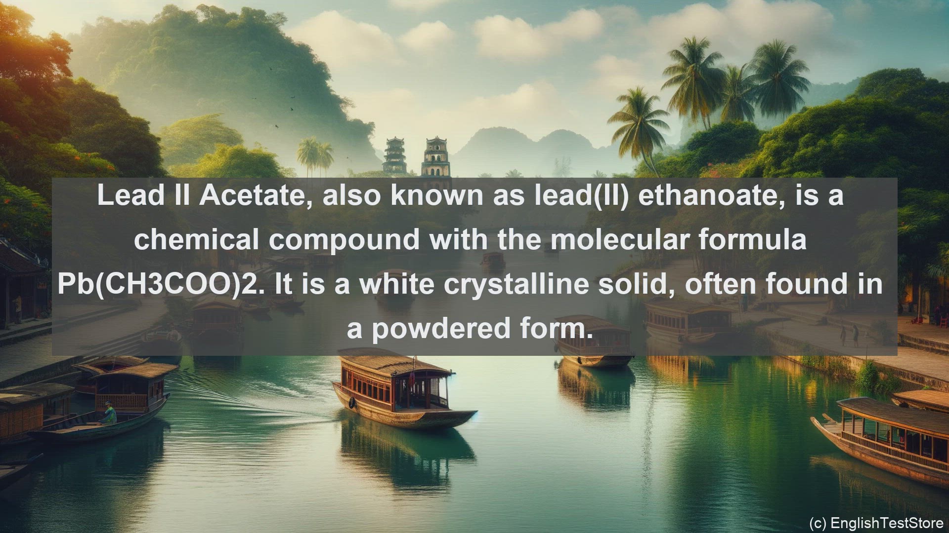 'Video thumbnail for Lead ii acetate in science  definition and examples'