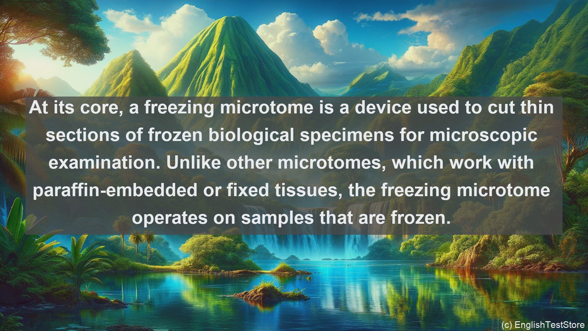 'Video thumbnail for Freezing microtome in science  definition and examples'