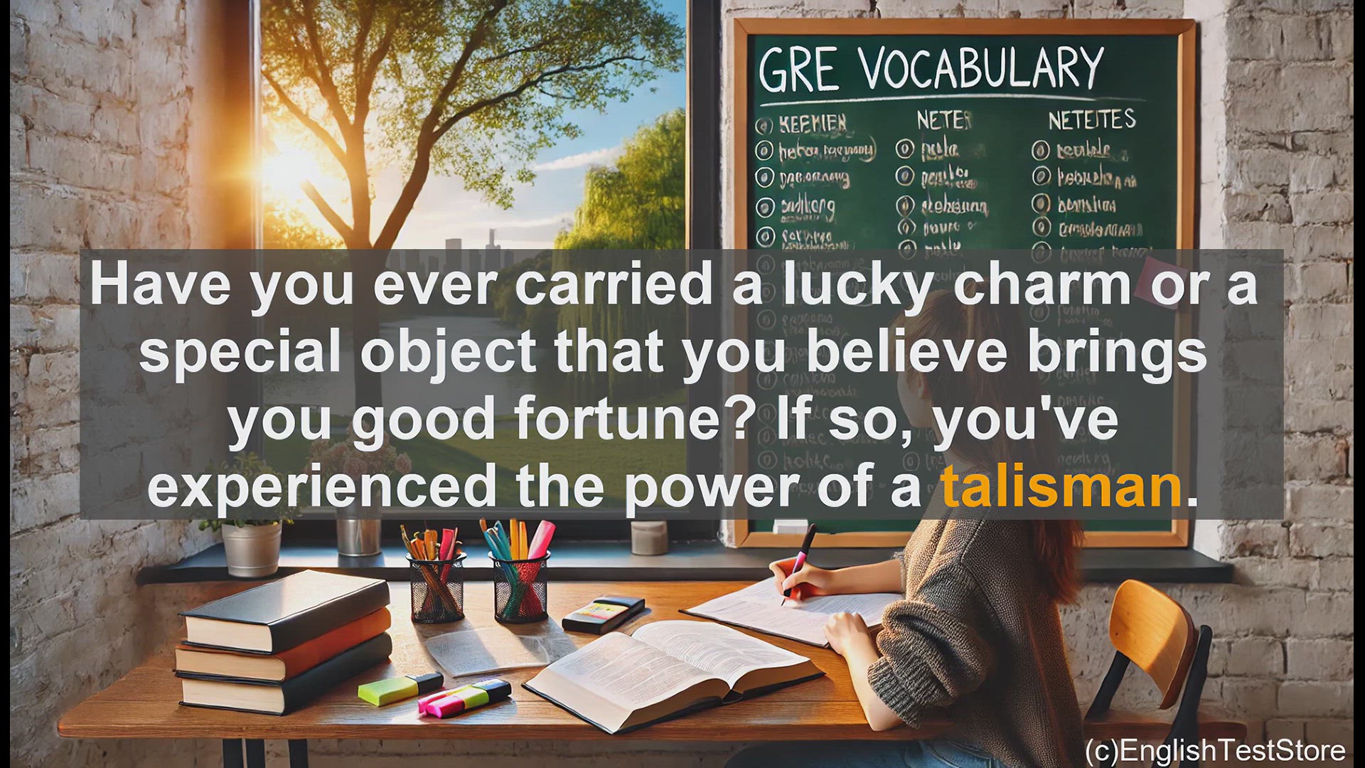 'Video thumbnail for GRE Vocabulary Lesson: What is a Talisman? Boost Your GRE Vocabulary'