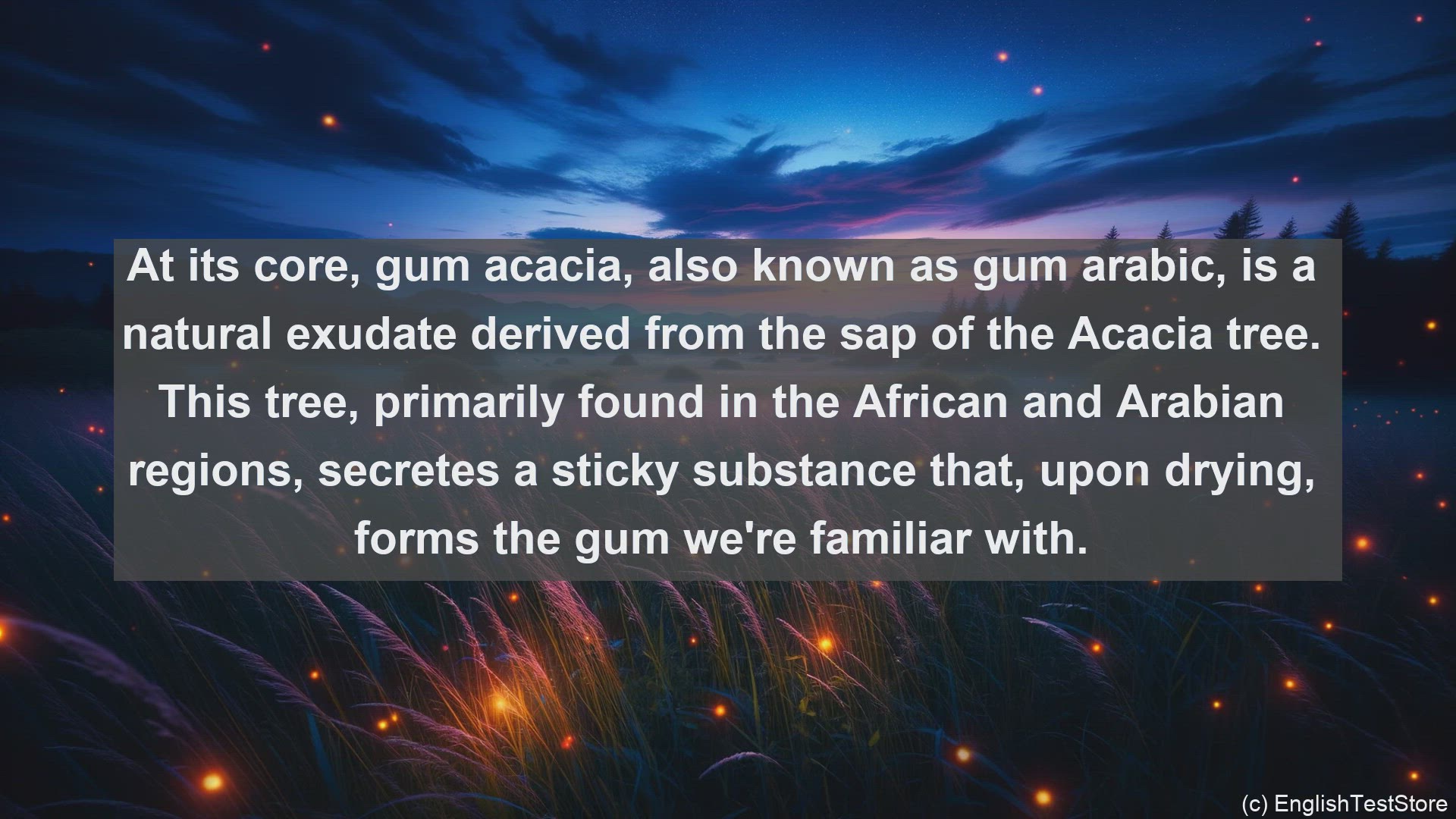 'Video thumbnail for Gum acacia in science  definition and examples'
