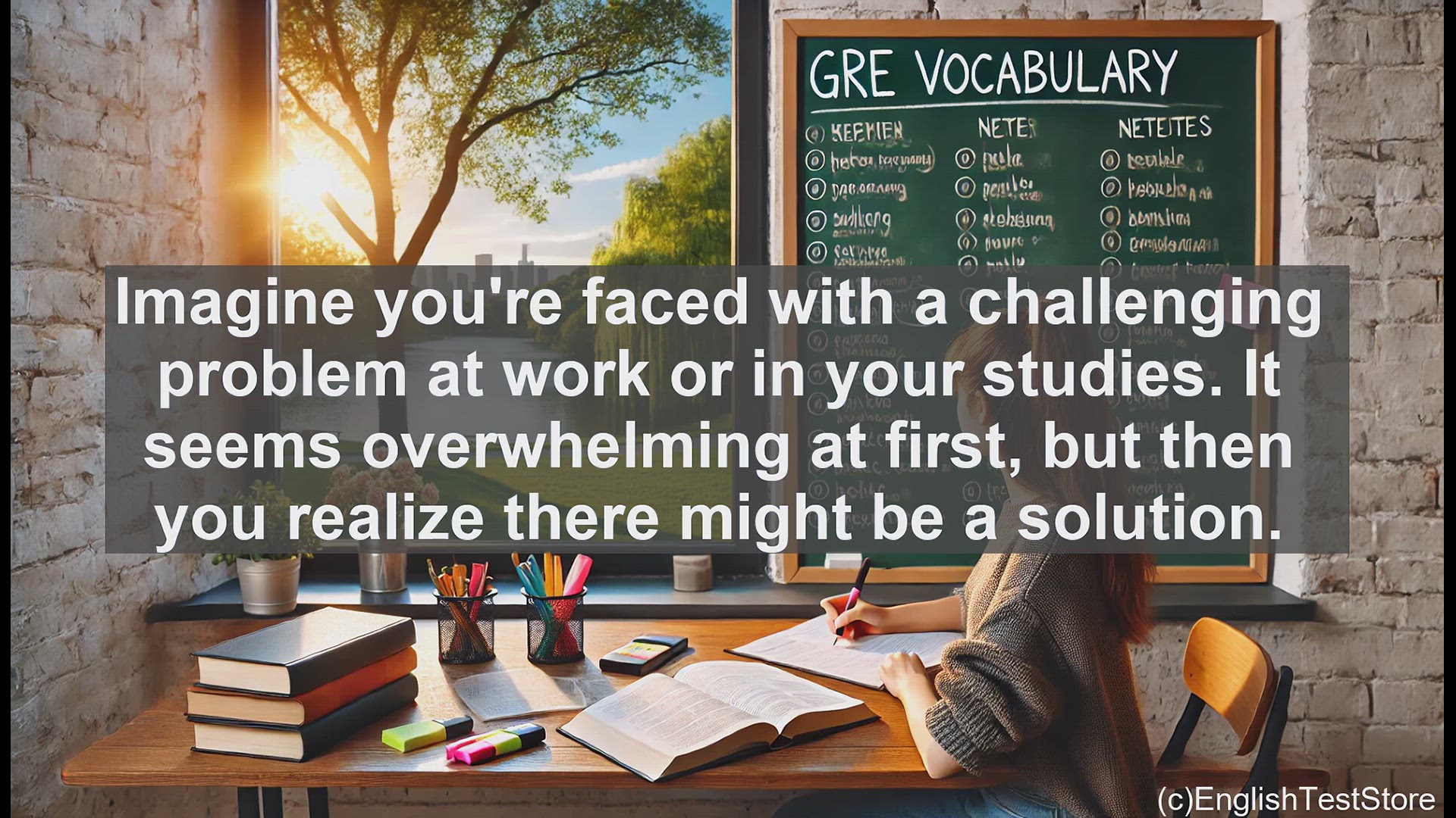 'Video thumbnail for GRE Vocabulary Lesson: Overcoming Challenges - The Power of Remediable Problems'