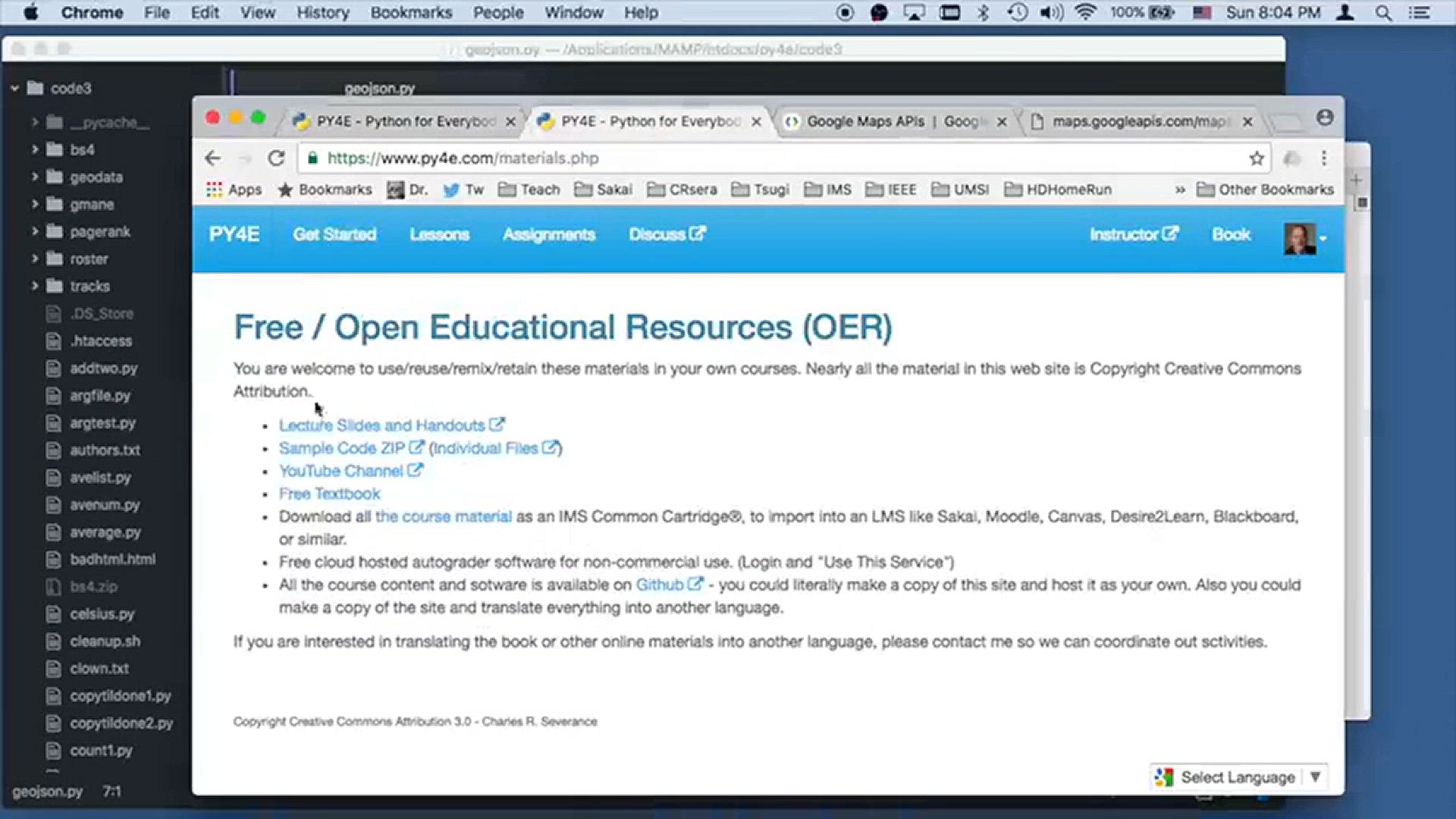 'Video thumbnail for Using Web Services - Code Example: geojson.py - Python Tutorial - (52) Python for Beginner Series'
