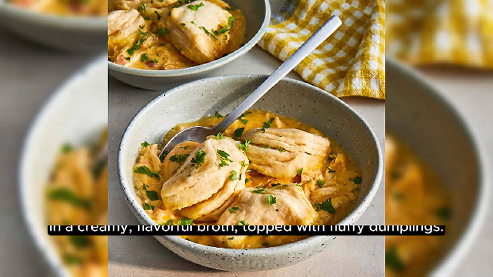 'Video thumbnail for Slow Cooker Chicken and Dumplings'