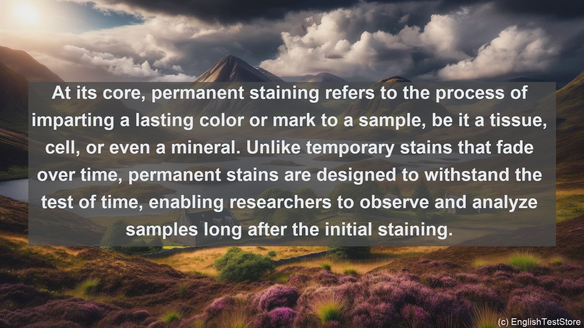 'Video thumbnail for Permanent staining in science  definition and examples'