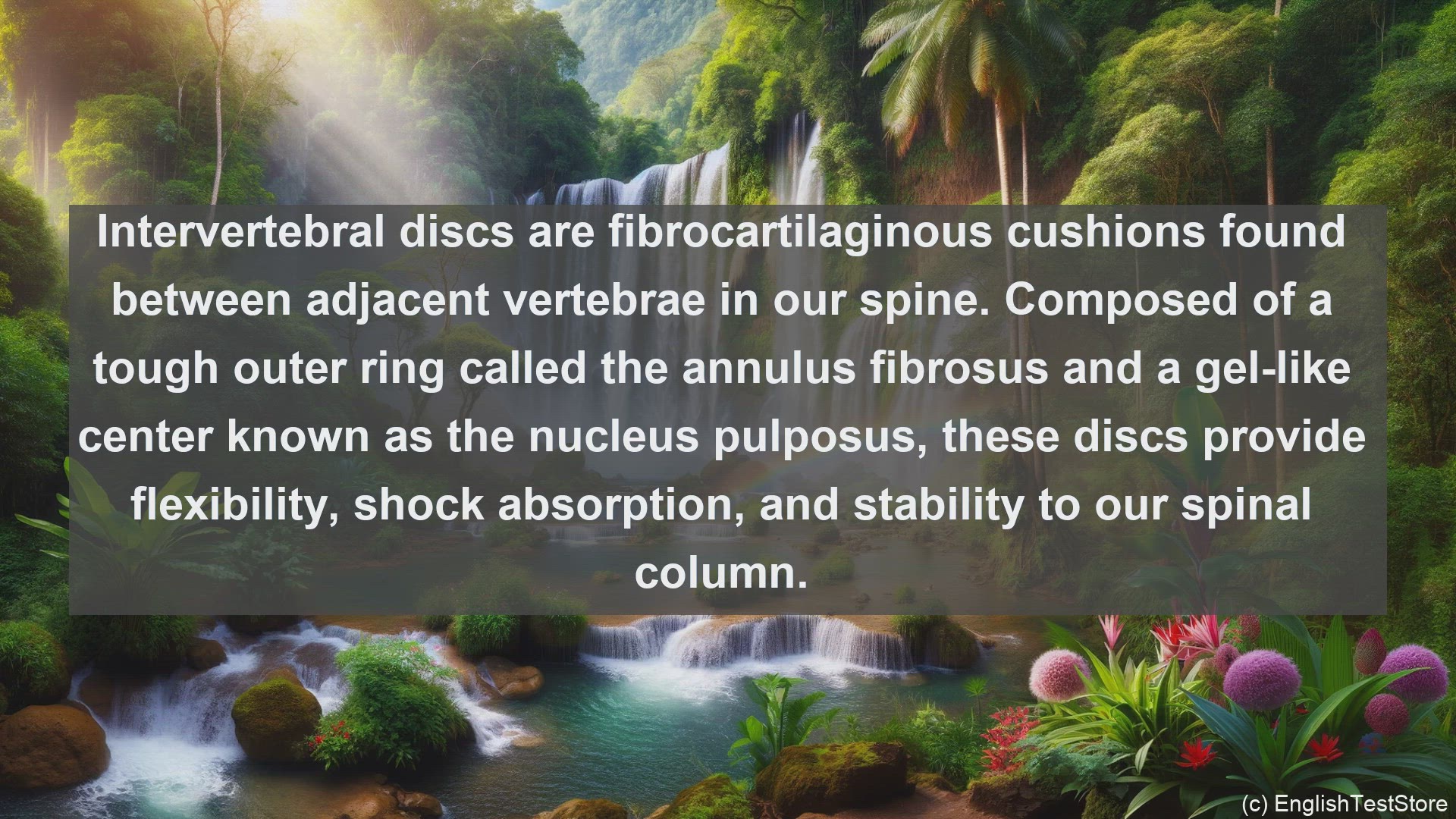 'Video thumbnail for Intervertebral disc in science  definition and examples'