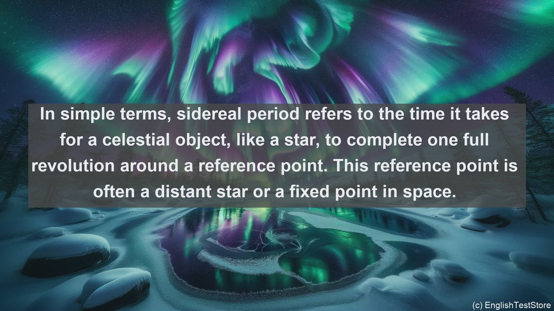 'Video thumbnail for Sidereal period in science  definition and examples'