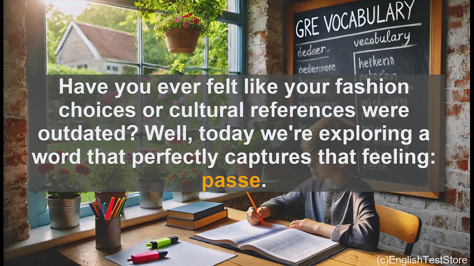 'Video thumbnail for GRE Vocabulary Lesson: Exploring the Fashionable Word - Passe'